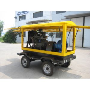 Portable Diesel Water Pump Set With Wheels Trailer