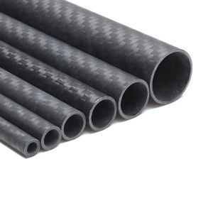 High Toughness 25 X 23mm 3K Carbon Fiber Tubing Glossy / Matte Finish