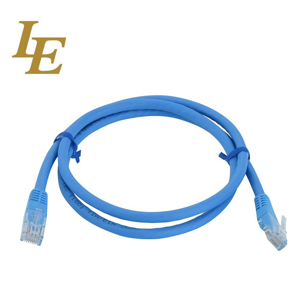 Quality UTP Cat5e Cat6 Cat6A Patch Cord RJ45 24AWG 26AWG Bare Copper PVC LSZH for sale
