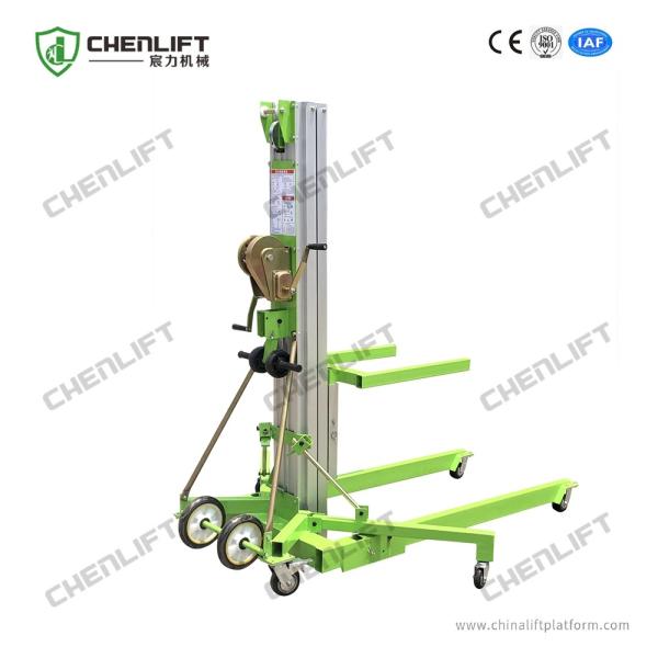 Buy Portable Manual Material Lift with Swivel Locks Manually operated at wholesale prices