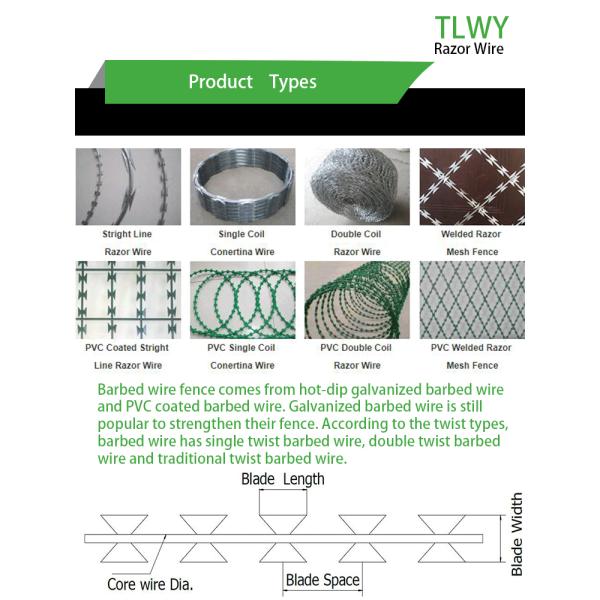 1.5mmx1.5mm Diamond Welded Razor Wire Mesh Electro Galvanized