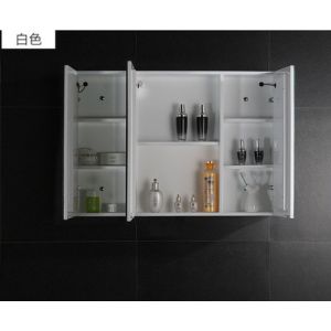 Aluminium Bathroom Medicine LED Mirror Cabinet With Touch Sensor And Defogger