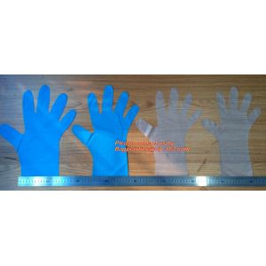 Wholesale gloves transparent plastic glove disposable clear pe medical glove