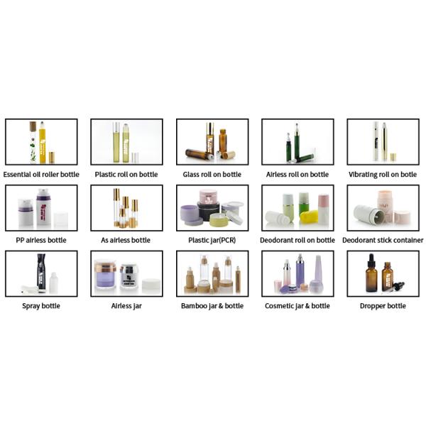 Plastic Empty PP PCR Elegant Cosmetic Gel Roller Bottles Roll On Deodorant Container