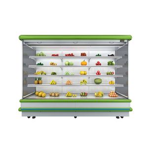Big Multideck Refrigeration Equipment Fruits Open Display Cooler For Bottle
