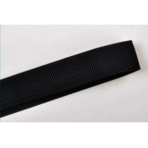 3/8" Wide 13MM Black Grosgrain Ribbon For Wedding / Party