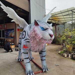 China sun resistance Realistic Animatronic Animals Chinese Mythological Creatures White Tiger on sale