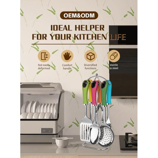 Stainless Steel Cooking Utensils Set Essential Kitchen Gadget for Fruits Vegetables