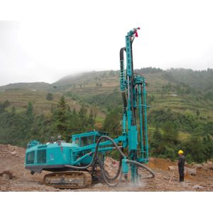 Ground Pile Driver Machine Highway Guardrail Piling Machinery Hydraulic Solar
