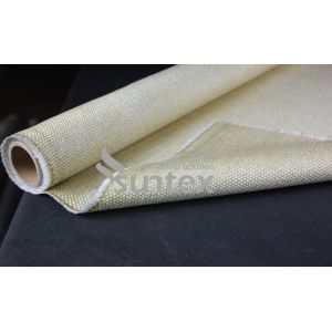 Abrasion Resistant Vermiculite Coated Fiberglass Fabric For Removable Insulation
