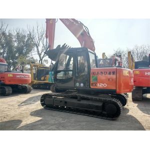 12 TON Second Hand Hitachi Excavators Hitachi EX120 Excavator Versatile Design