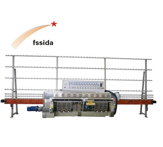 Glass Straight Line Edging Machine with 9 Motor St9325e