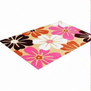 Flower carved Vivid Design Handtufted Acrylic Carpet