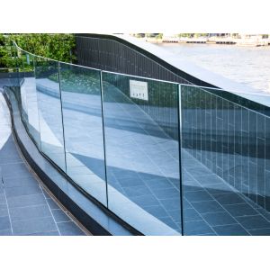 China 10-13mm Thickness Laminated Safety Glass with Clear Film Tempered Glass on sale
