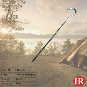 Quality 18cm steel galvanized twist tent pegs for sale