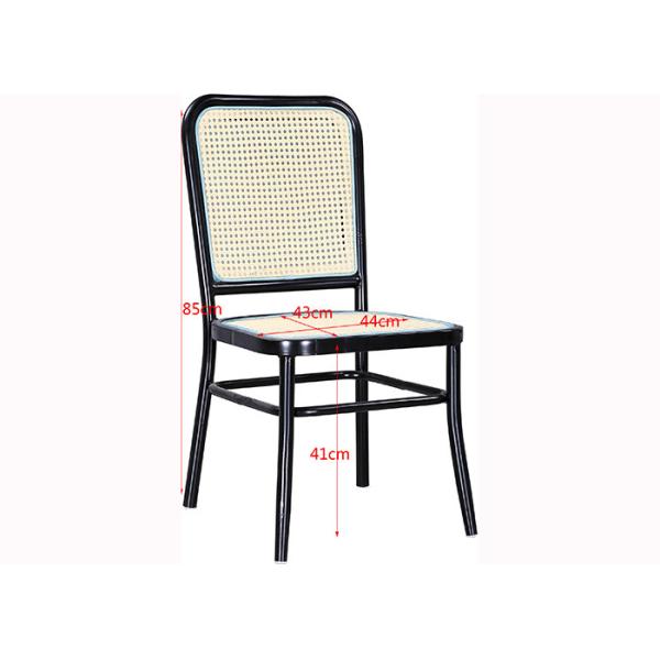 Buy Outdoor Bistro Rattan 85cm Upholstered Cafe Chairs at wholesale prices