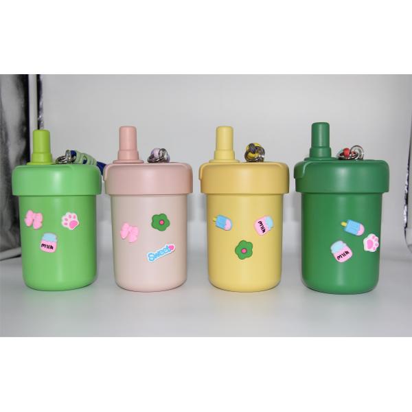 New Style Colorful Vacuum Insulated Fruit Cups with Lid Stainless Steel Tumbler
