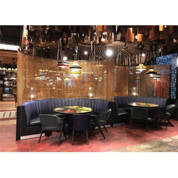 SGS 1.6mm Hanging Metal Mesh Curtains Room Divider Corrosion Resistant