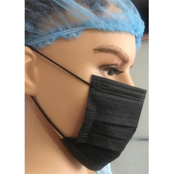 Buy Black Disposable Earloop Face Mask , Chemical Protective Face Medical Mask at wholesale prices