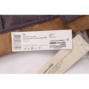 Brown 57% Cotton 43% Linen Women Casual Blazer