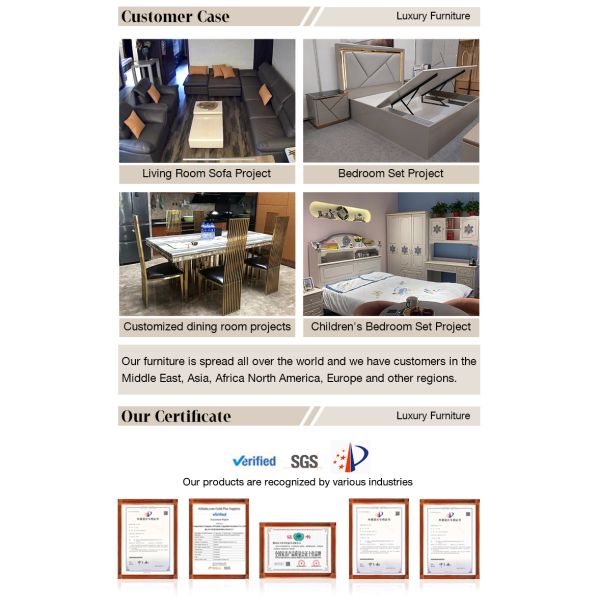 High Quality Modern Luxury Bedroom Sets Furniture Leather Double Bed Room Home Wooden Frame Full king Size Bedroom Furniture Set