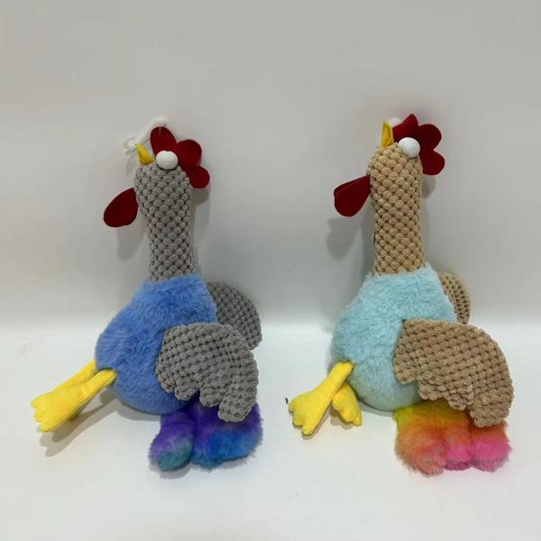 Buy 2 CLRS Chicken Squeak Toy Customizable Dog Toy BSCI Audit at wholesale prices