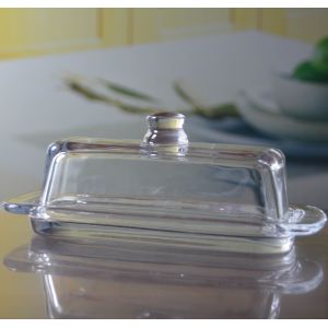 Rectangle Cake Glass Charger Plates With Cover