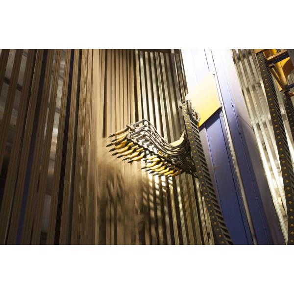 Vertical Powder Coating Line For Aluminum Profiles With Powder Supply Center And