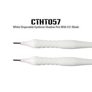 White Disposable Microblading Pen / Durable Permanent Makeup Manual Tattoo Pen