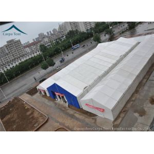 Inner Exhibition Tents Rainproof Canvas Canopy Black Business 15mx30m