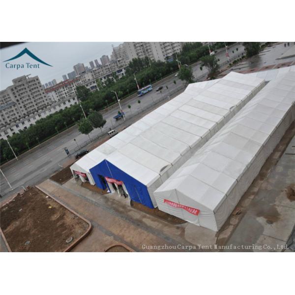 Buy Inner Exhibition Tents Rainproof Canvas Canopy Black Business 15mx30m at wholesale prices