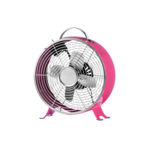 Buy Pink Metal Electric Mini Antique Table Fan 60W With 90 Degree Oscillation at wholesale prices