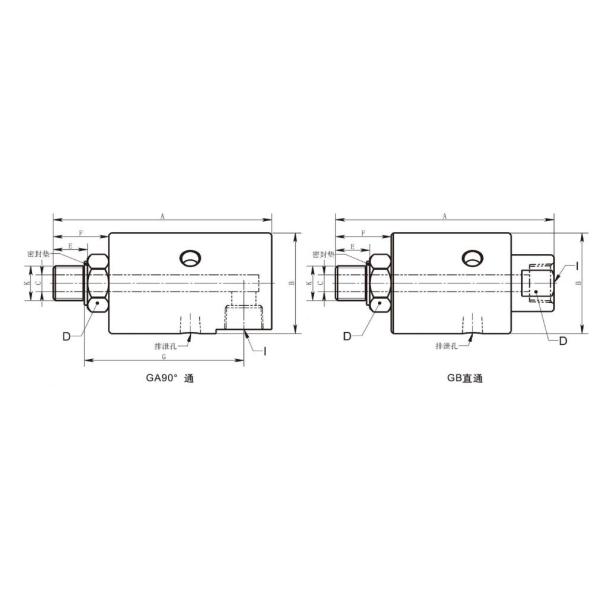 Single Passage 50RPM SS304 Rotor Hydraulic Rotary Union