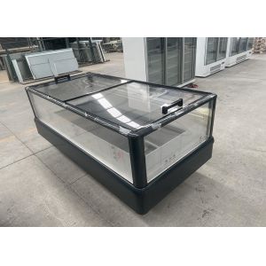 Dual Temperature Switchable Island Freezer Suppliers With High Glass