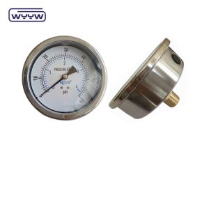 Industrial Brass Back Mount Oil Filled Manometer For Glycerine