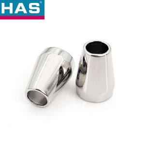 Metal Bell Cord Lock Adjustable Straight Through Buckle For Belts Clothing