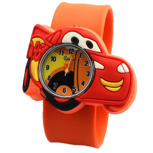 Lovely Cute Silicone Quartz Kids Watch With Car Shaped Dial Customized Logo