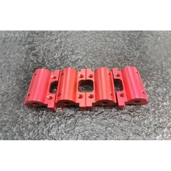 Precision Machined Aluminum Parts Aluminum 6061-T6 with Red Anodizing Aluminum Machined Parts