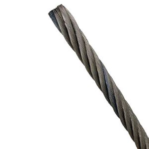 Support OEM 6*37 20 mm 1770 Mpa Cold Heading Steel Ungalvanized Steel Cable Wire