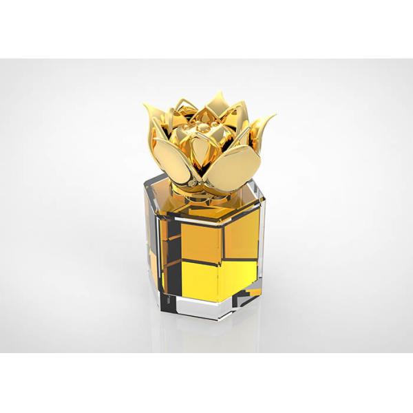 Buy Custom Luxury Flower Perfume Bottle Cap Zamac Metal Lids at wholesale prices