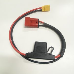 Customized Cable Wire 80Amp Automotive Inline MAXI Fuse Holder With Grey / Red