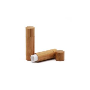 Press Pop Recyclable 5g Labeling Bamboo Lip Gloss Tubes
