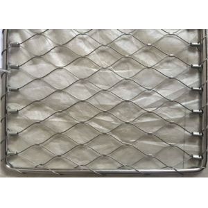 Quality Black Oxide Decorative Stainless Steel Mesh Ferrule Architecture Rope Netting for sale