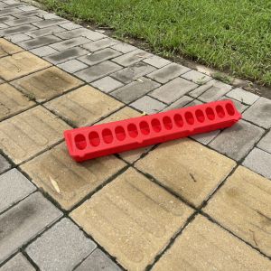 Modern Rectangle Chicken Trough Feeder Weather Resistant Clean Hygienic