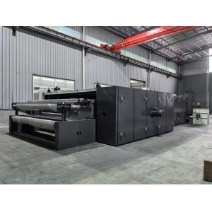 China Adjustable teflon fiberglass belt hot air thermal bonding oven with air and water cooling functionalities on sale