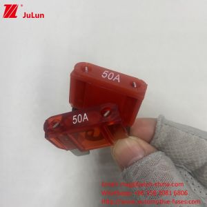 China Auto 50A Fusible Automotriz Medium Maxi Car Blade Fuse on sale