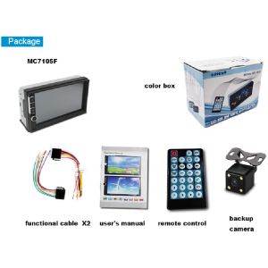 7 Inch Double Din Head Unit With Navigation Mp5 Media Player With Bluetooth