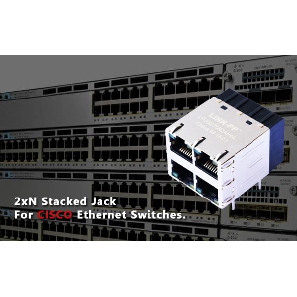 5-6605704-9 Magnetic RJ45 Jack 10 / 100Base-T Magnetic LPJ16054ADNL