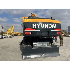 Used Hyundai 210w-9 Wheel Excavator 21 Tons Medium Size Used Excavators