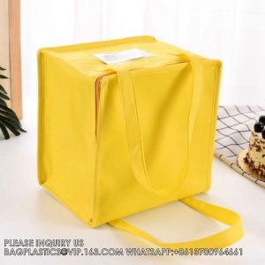 Cake Food Delivery Extra Large Non Woven Insulated Tote Food Bag Cooler Bag